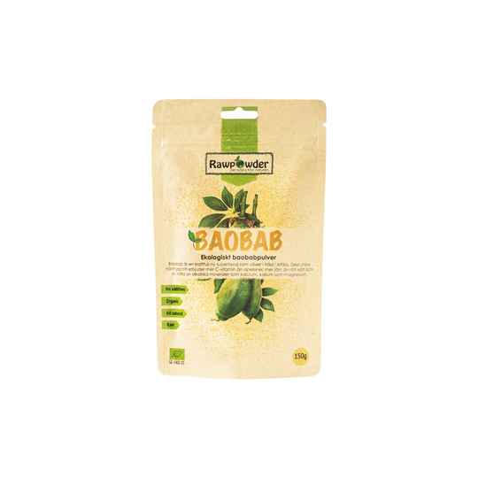 Rawpowder Ekologiskt Baobabpulver, 150 g