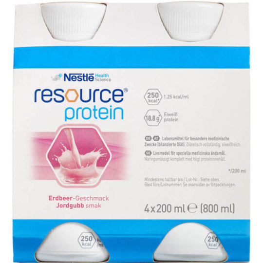 Resource Protein Jordgubb 4 x 200 ml