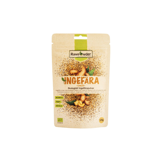 Rawpowder Ekologiskt Ingefärapulver, 125 g