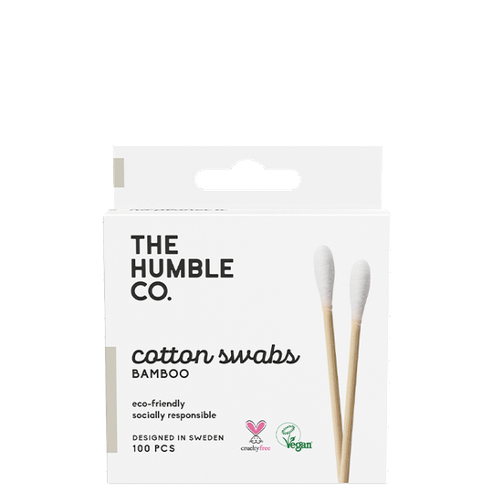 Humble Natural - Bomullspinnar Vit 100 st