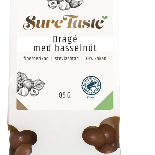 Sure Taste Drage Mjölkchoklad Hasselnöt 85 g
