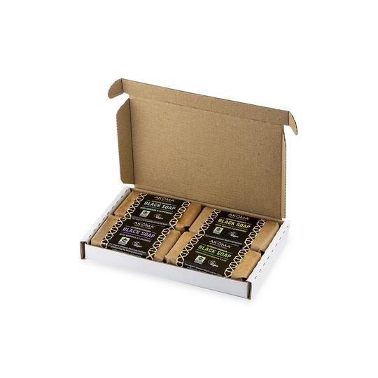 Akoma African Black Soap Assorted Collection, 4 x 60 g