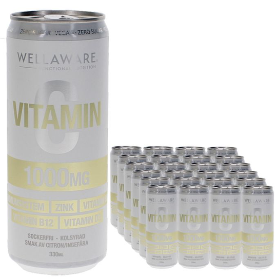 WellAware Funktionsdryck Vitamin Ingefära/Citron 24-pack