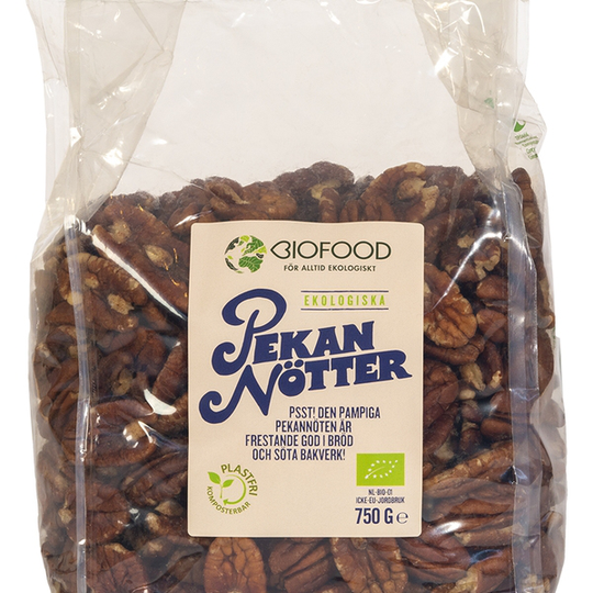 Biofood Pekannötter 750 g