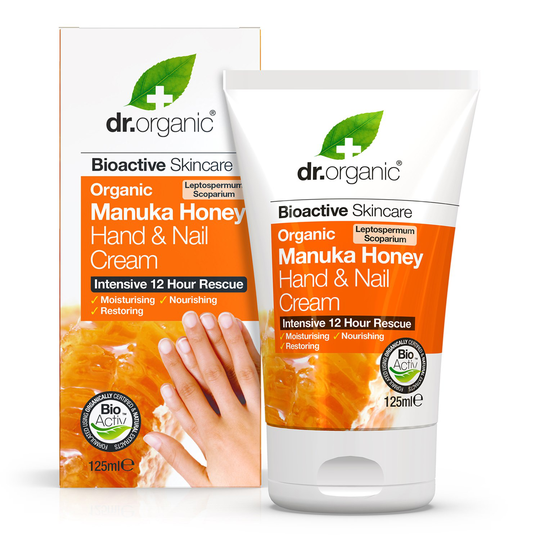 Dr. Organic Manuka Honey Hand & Nail Cream, 125 ml