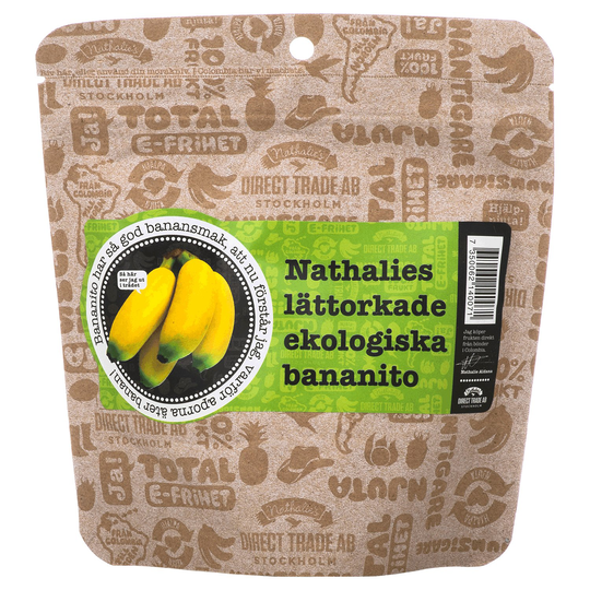 Nathalies Ekologisk Lättorkad Bananito, 130 g