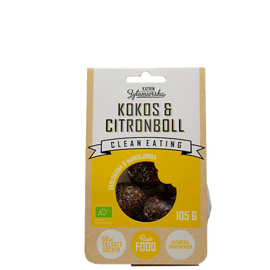 Ekologisk Kokos & Citronboll, 105 g