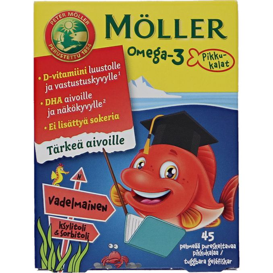 Möller Omega-3 Tabletter Barn Hallon 45st