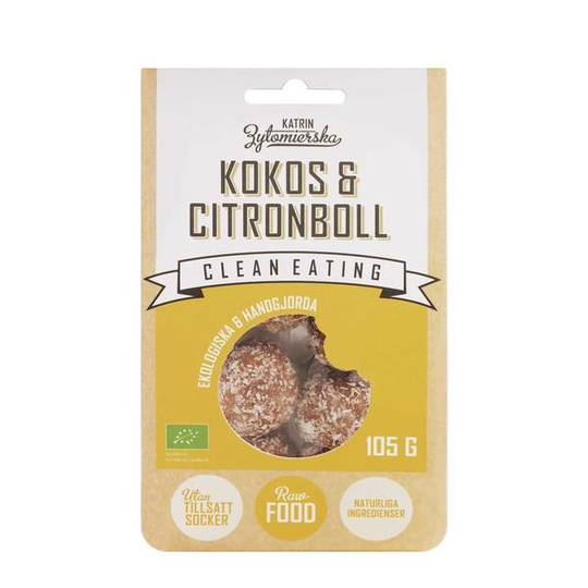 Clean Eating Kokos & Citronboll 105 g