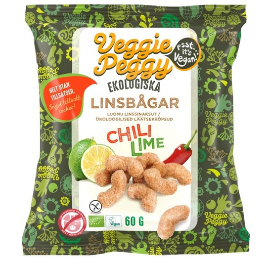 Veggie Peggy Linsbågar Chili Lime 60 g