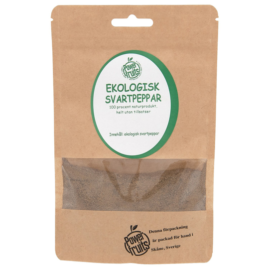 Powerfruits Ekologisk Svartpeppar Mald, 50 g