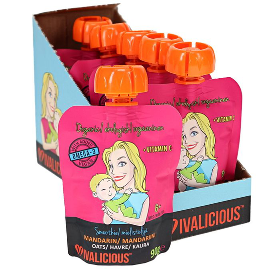 Vivalicious Eko Baby Smoothie Mandarin & Havre 6-pack