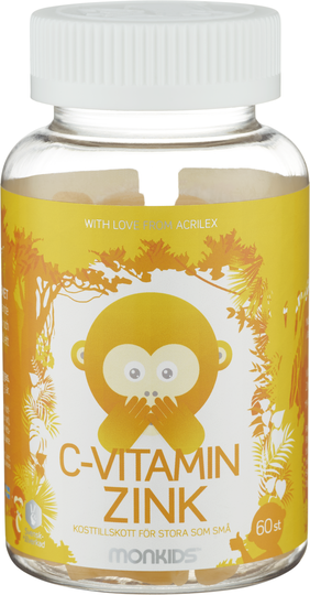 Monkids C-vitamin + zink 60 st
