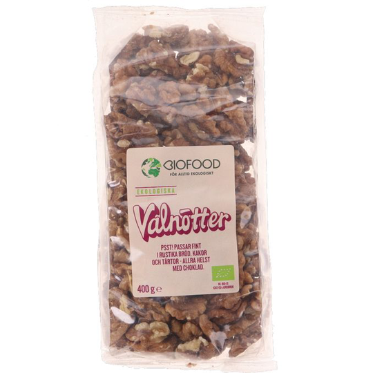 Biofood Ekologiska Valnötter 400g