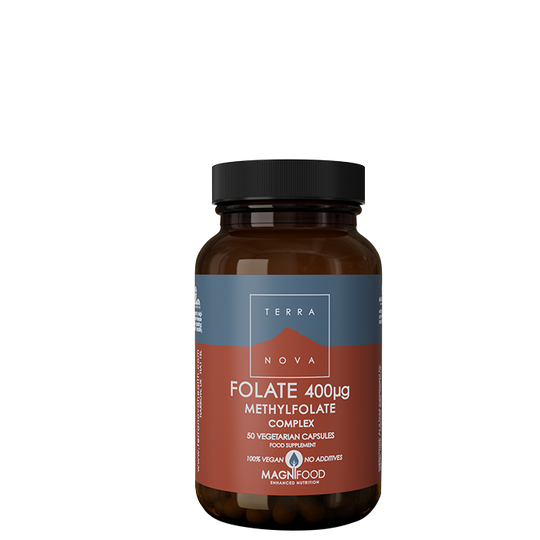 Folate (Methylfolate) 400 ug Complex, 50 kaps