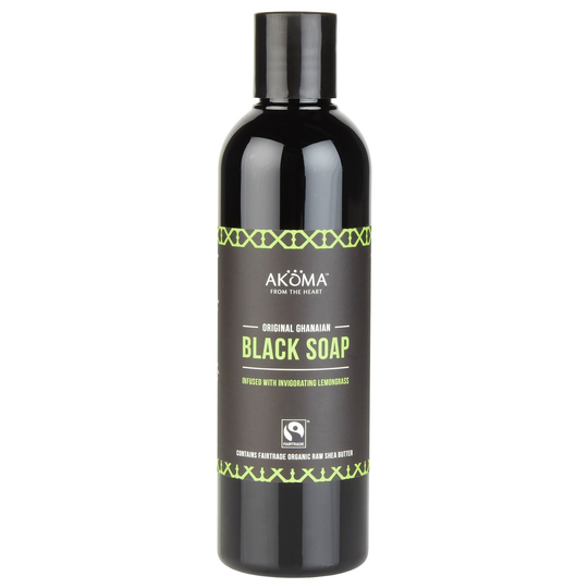 Akoma Authentic Ghanaian Liquid Black Soap - Lemongrass 500 ml