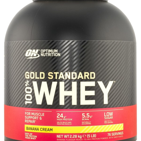 Optimum Nutrition 100% Whey Gold Banana Cream 2,27kg