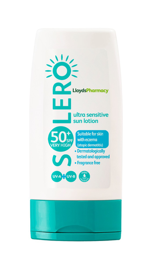 LloydsApotek Solero sun lotion for sensitive skin SPF 50+ 200 ml
