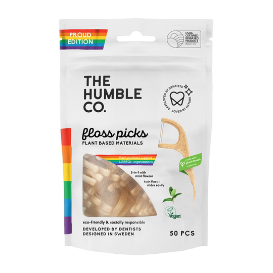 The Humble Co. Humble Dental Floss pick - double thread 50-pack