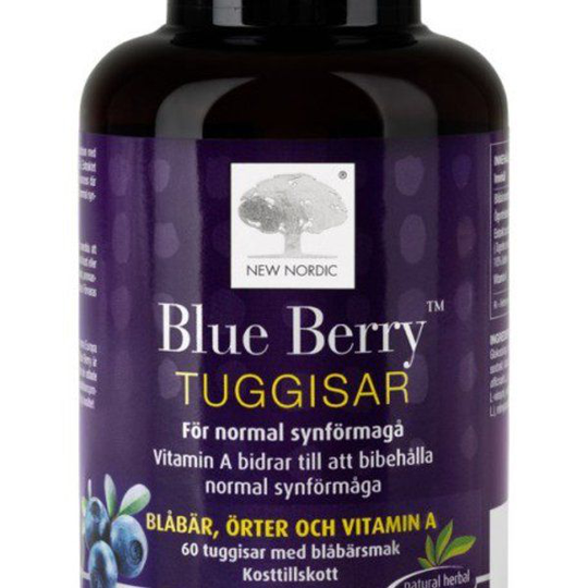 New Nordic Blue Berry Tuggisar 60 st