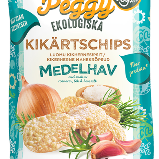 Veggie Peggy Kikärtschips Medelhavskryddor 75 g