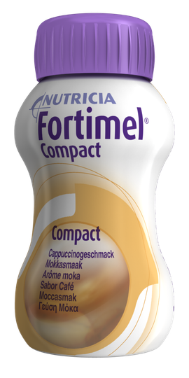 Fortimel Compact, mocca, drickfärdigt kosttillägg 4 x 125 milliliter