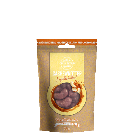 Cashewnötter i mjölkchoklad, 75 g