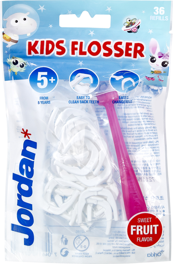 Jordan kids flosser +5y 36 st