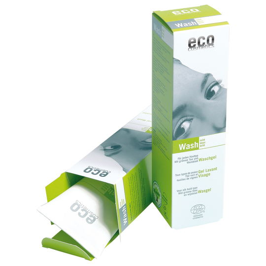 Eco Cosmetics Ansiktstvätt Grönt te & Vinblad, 125 ml