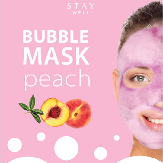 STAY Well Vegan O2 Purifying Bubble Mask Peach 20 g