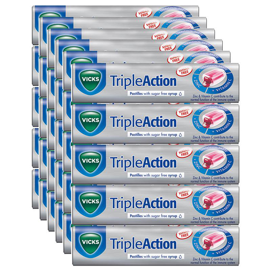 Vicks Triple Action Sugar Free Stick 30-pack