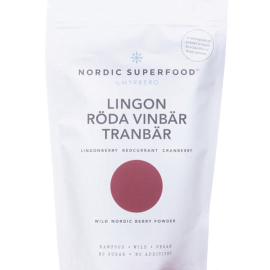 Nordic Superfood by Myrberg Nordic Superfood Red - Lingon, röda vinbär, tranbär 80 g