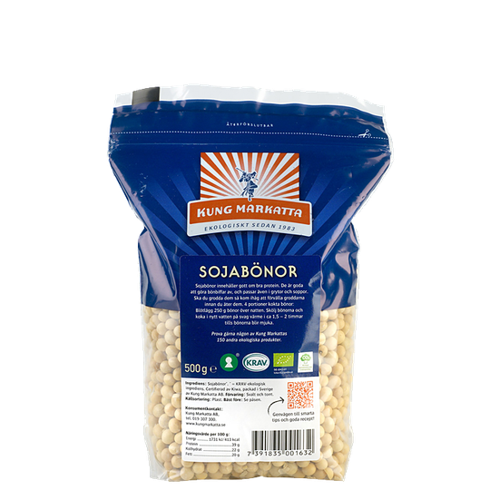 Sojabönor KRAV, 500 g