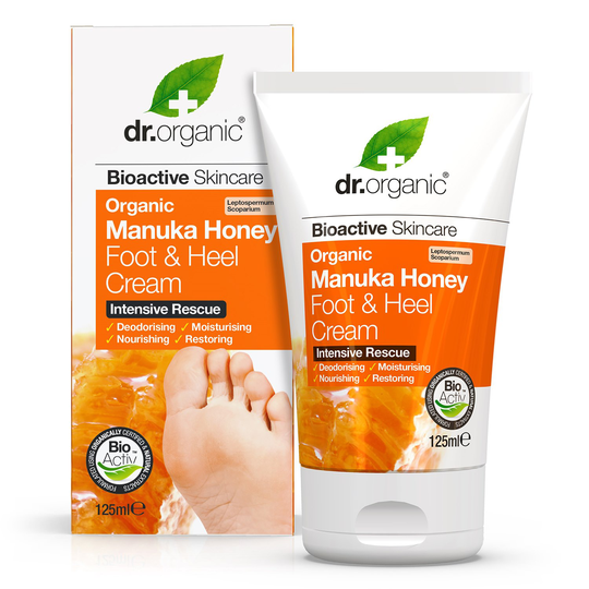 Dr. Organic Manuka Honey Foot & Heel Cream, 125 ml