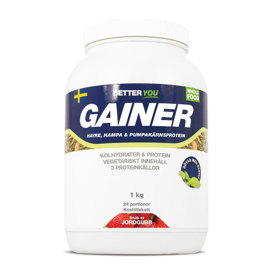 BETTER YOU Better You Whole Food Gainer 1kg Jordgubb