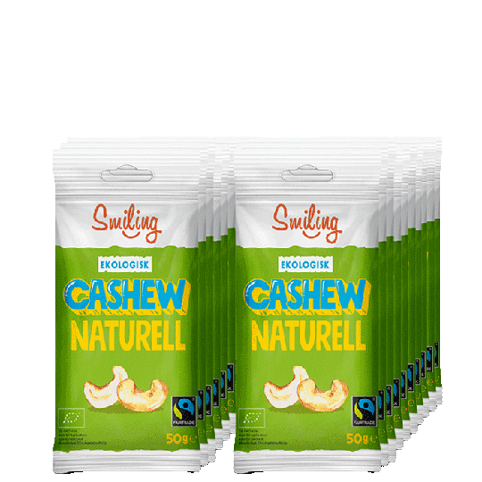 20 x Smiling Cashew Naturell, 50 g