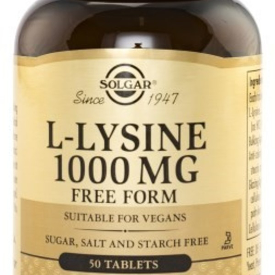 Solgar L-Lysine 1000 mg 100 tabletter