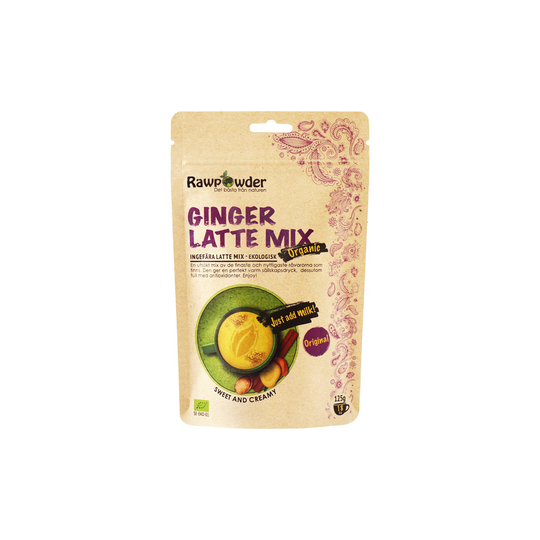 Rawpowder Ekologisk Lattemix Ingefära, 125 g