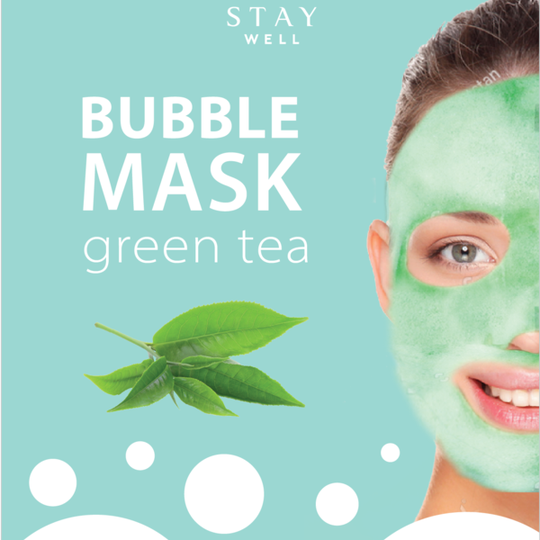 STAY Well Vegan O2 Purifying Bubble Mask Green Tea 20 g
