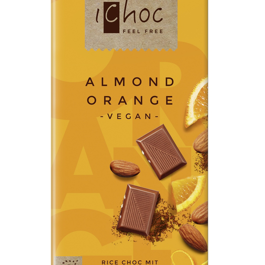 iChoc Rischoklad Almond Orange 80 g