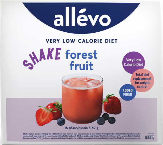 Allévo Shake Forest Fruit, VLCD 15 st
