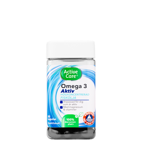 Active Care Omega-3 & Magnesium, 80 kapslar