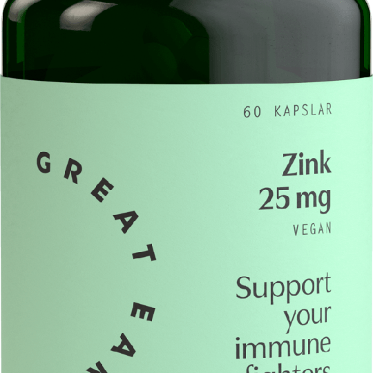 Great Earth Zinc 25 mg 60 kapslar