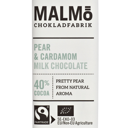 Malmö Chokladfabrik Päron & Kardemumma 25 g