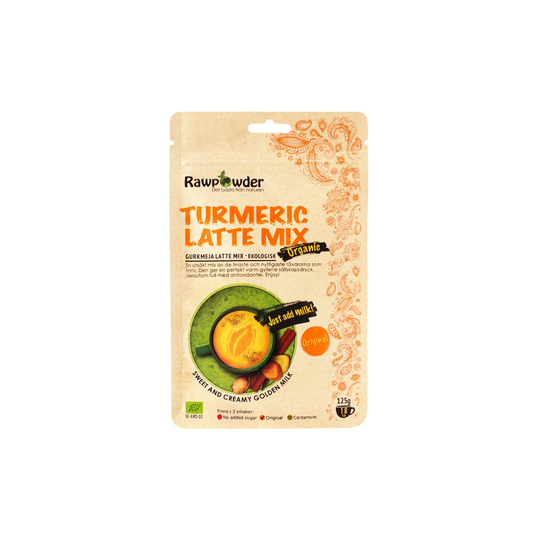 Rawpowder Ekologisk Lattemix Gurkmeja Original, 125 g