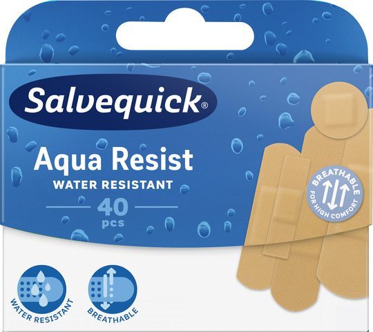 Salvequick Aqua Resist mix plåster 40 st