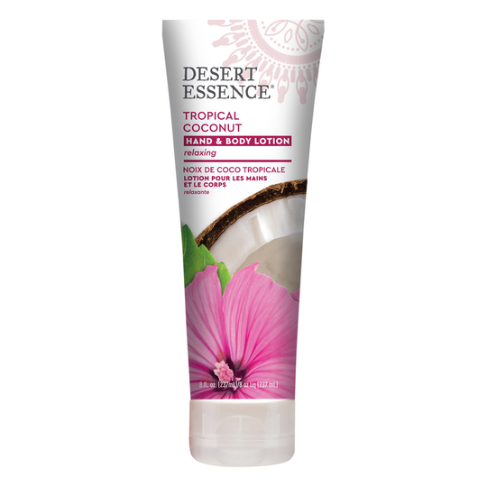 Desert Essence Tropical Coconut Hand & Body Lotion, 237 ml