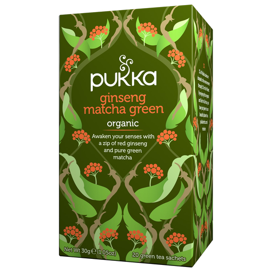 Pukka Herbs Ginseng Matcha Green, 20 påsar