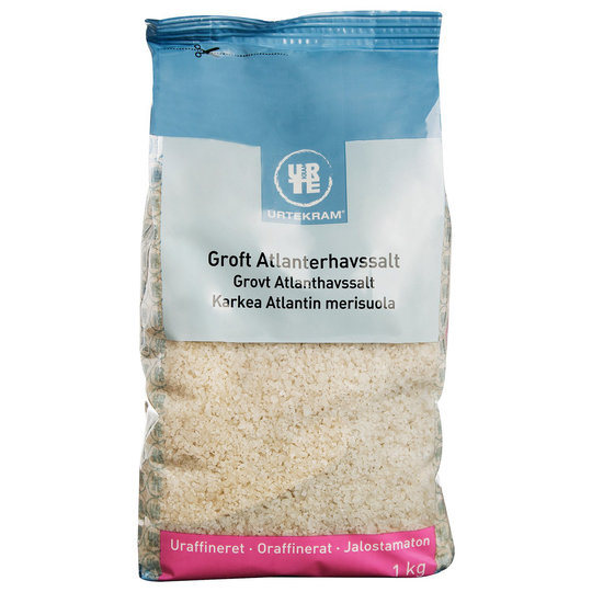 Urtekram Food Grovt Atlanthavssalt Oraffinerat, 1 kg