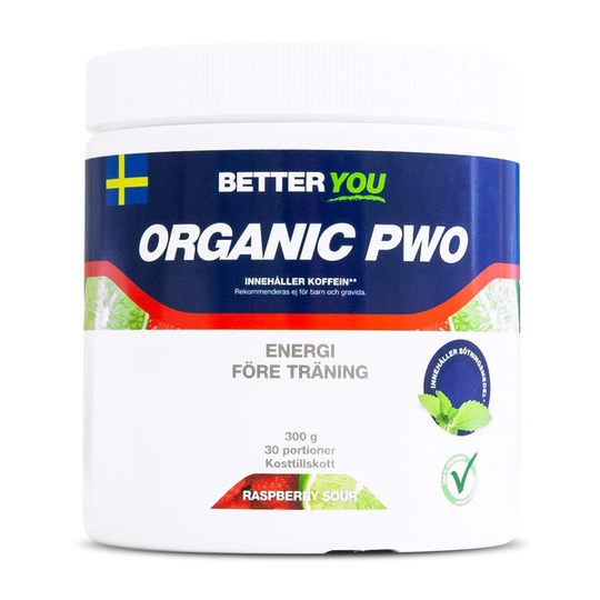 BETTER YOU Better You Organic PWO 300g Raspberry Sour